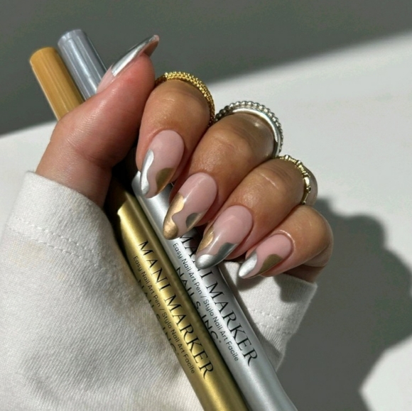 Nail Art Pens, Bundle of 3 (Gold, Silver, Pink) New Sealed - Picture 6 of 6